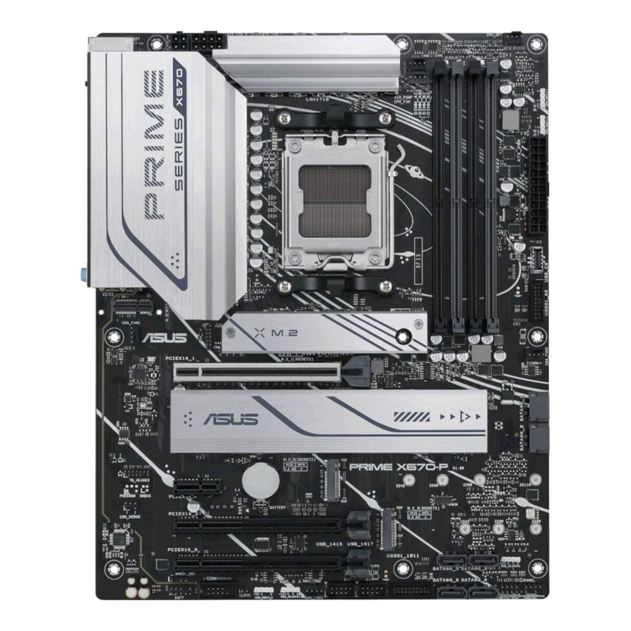 ASUS Prime X670-P ATX Desktop Motherboard - AMD X670 Chipset - AM5 Socket - Image 3