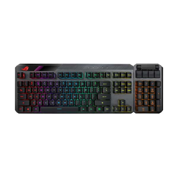 ASUS ROG CLAYMORE II RD RX RED Optical Mechanical Switch Wired/Wireless Gaming Keyboard with Aura Sync Lighting