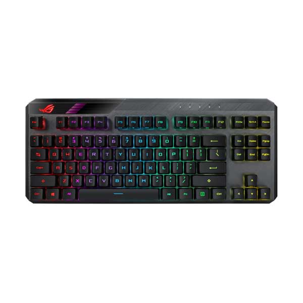 ASUS ROG CLAYMORE II RD RX RED Optical Mechanical Switch Wired/Wireless Gaming Keyboard with Aura Sync Lighting - Image 4