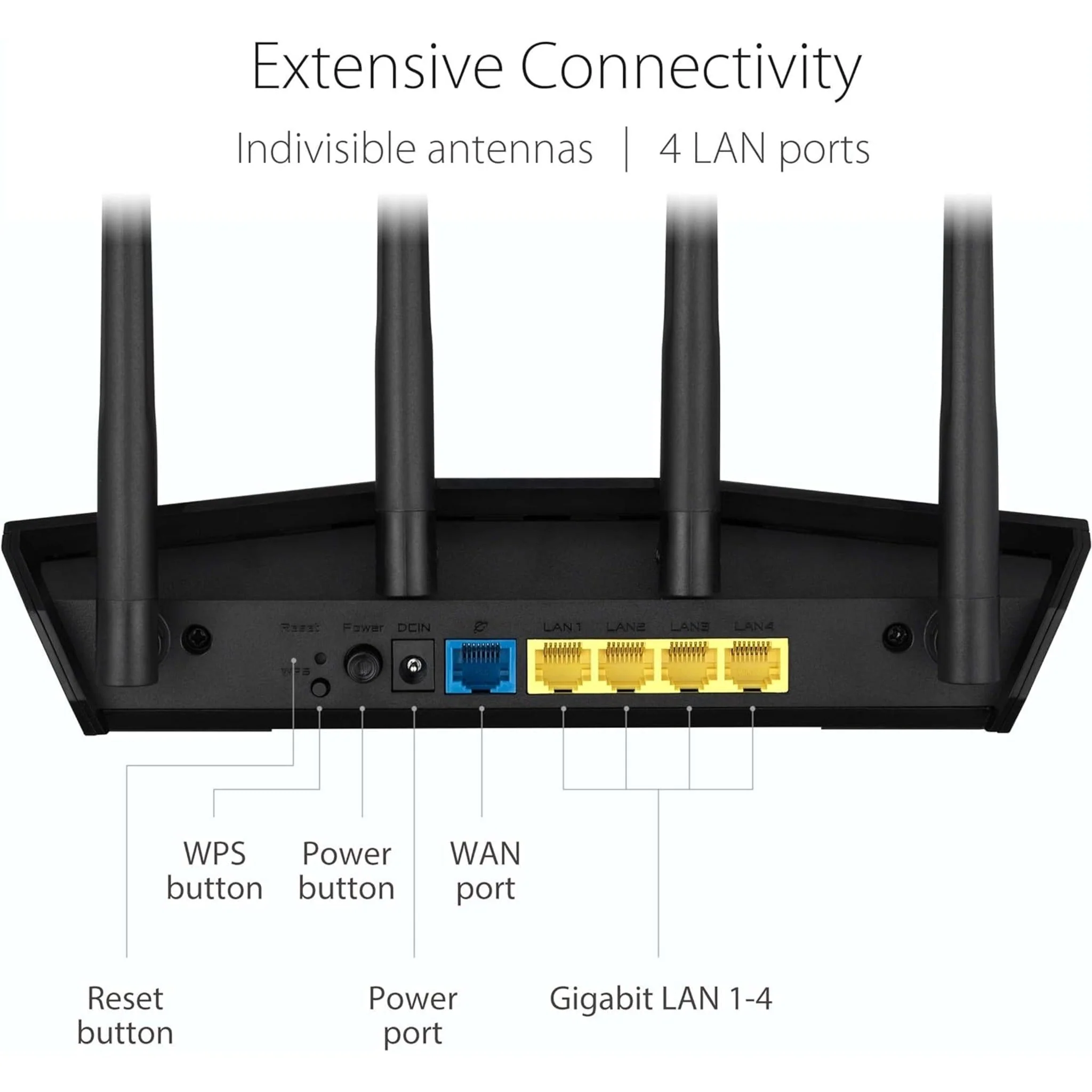 Asus RT-AX57 Wi-Fi 6 IEEE 802.11ax Ethernet Wireless Router - Image 2