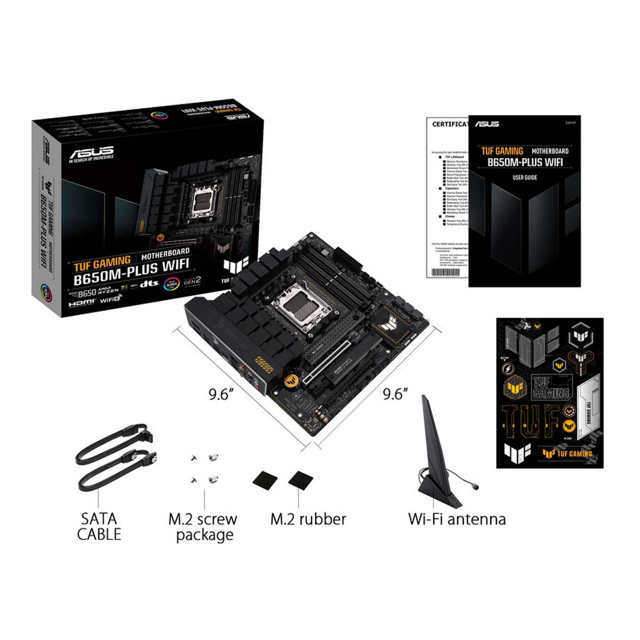 ASUS TUF GAMING B650M-PLUS WIFI Gaming Desktop Motherboard - Micro ATX AM5 Socket - Image 5