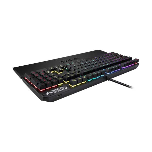ASUS TUF Gaming K3 NKRO RGB Mechanical Keyboard with 8 Programmable Macro Keys and Aura Sync RGB Lighting - Image 2