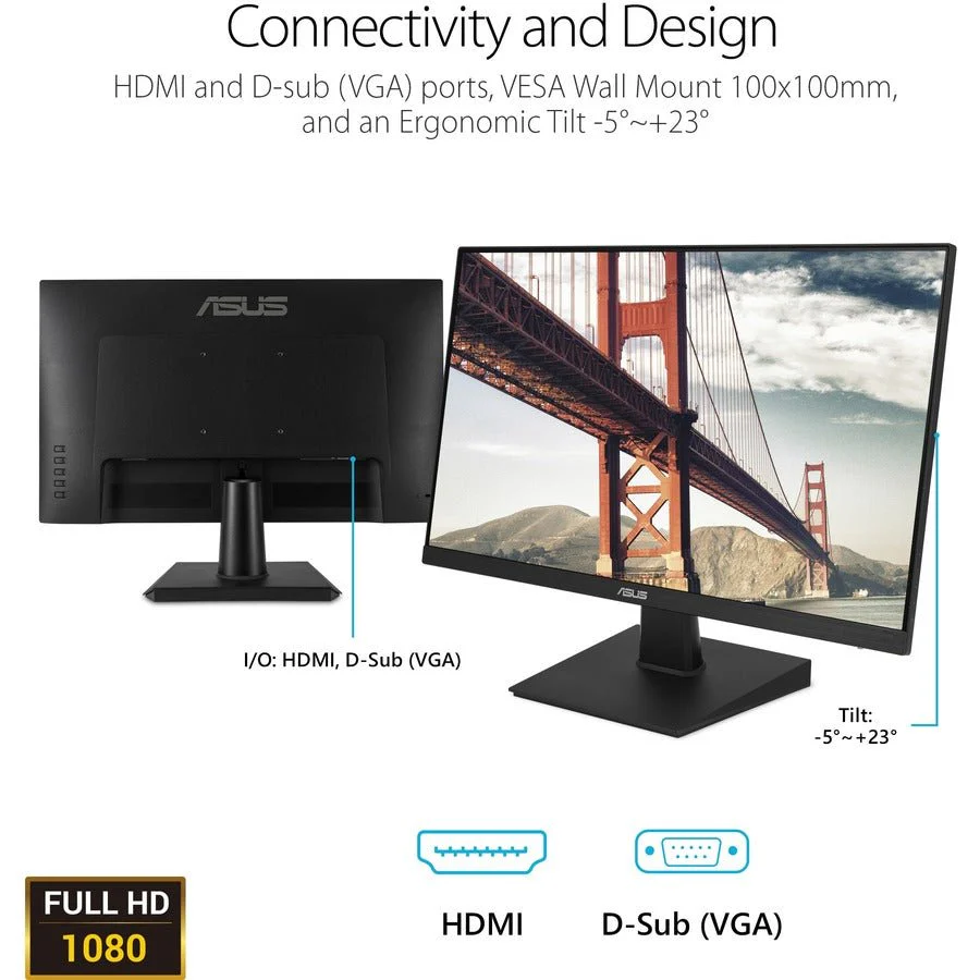 ASUS VA27EHE 27" 16:9 Adaptive-Sync Eye Care IPS LED Monitor - Image 7