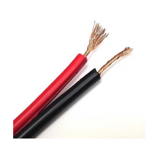 JSC PPW-12 Automotive 2 Conductors, 12AWG Wire, Black and Red PVC Insulation, Sold by the foot