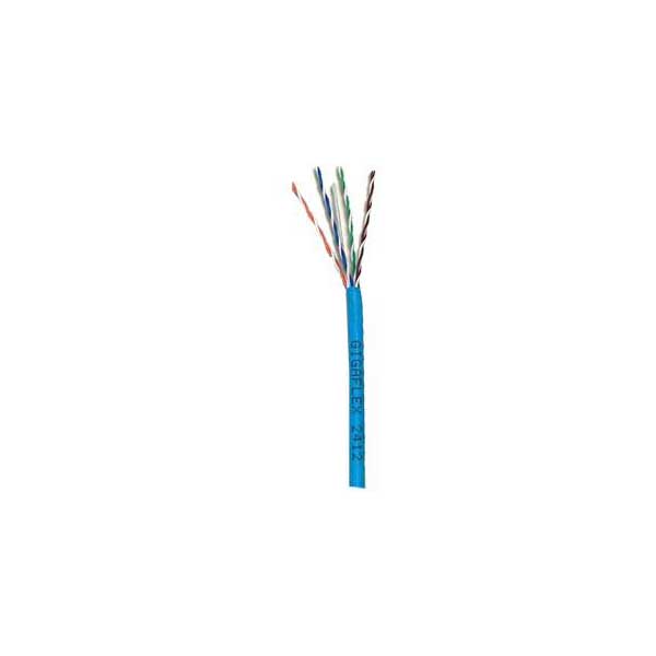 Belden 2412 Blue Cat6 Riser (CMR) Cable, 23AWG, 4-Pair, 350MHz, Sold By The Foot