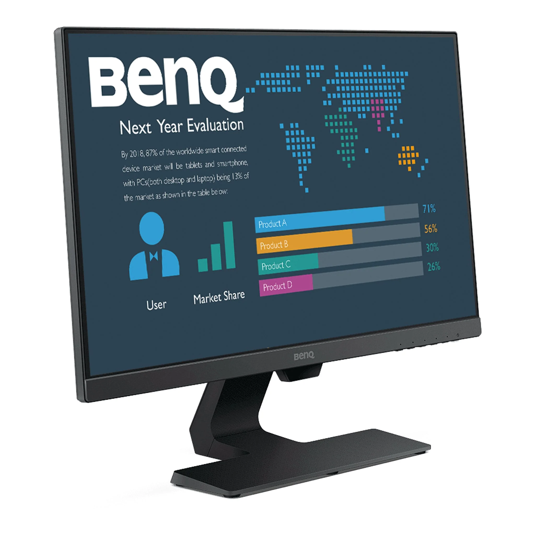 BenQ BL2480 23.8" FHD 1080p Frameless Eye-Care Business Monitor - Image 8