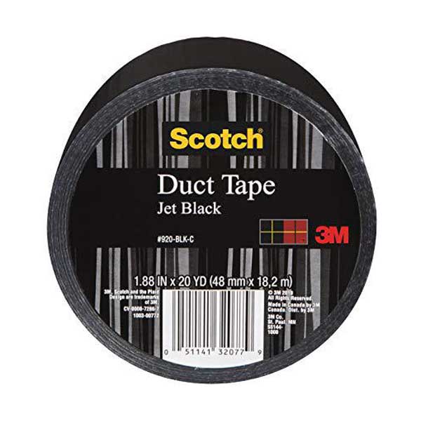 Scotch 920-BLK-C 1.88" Duct Tape, Black, 60FT