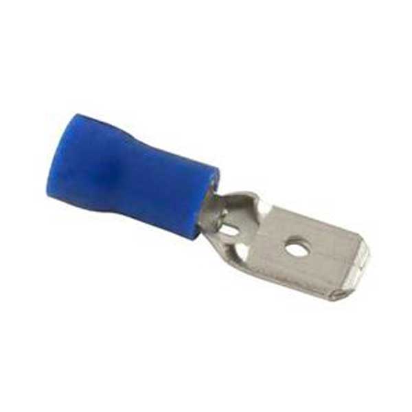 Blue Vinyl Insulated Male Quick Disconnects 16-14 AWG 100pc