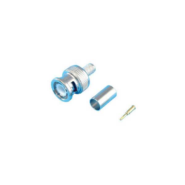 BNC Male 3-Piece Crimp Connector - RG-6