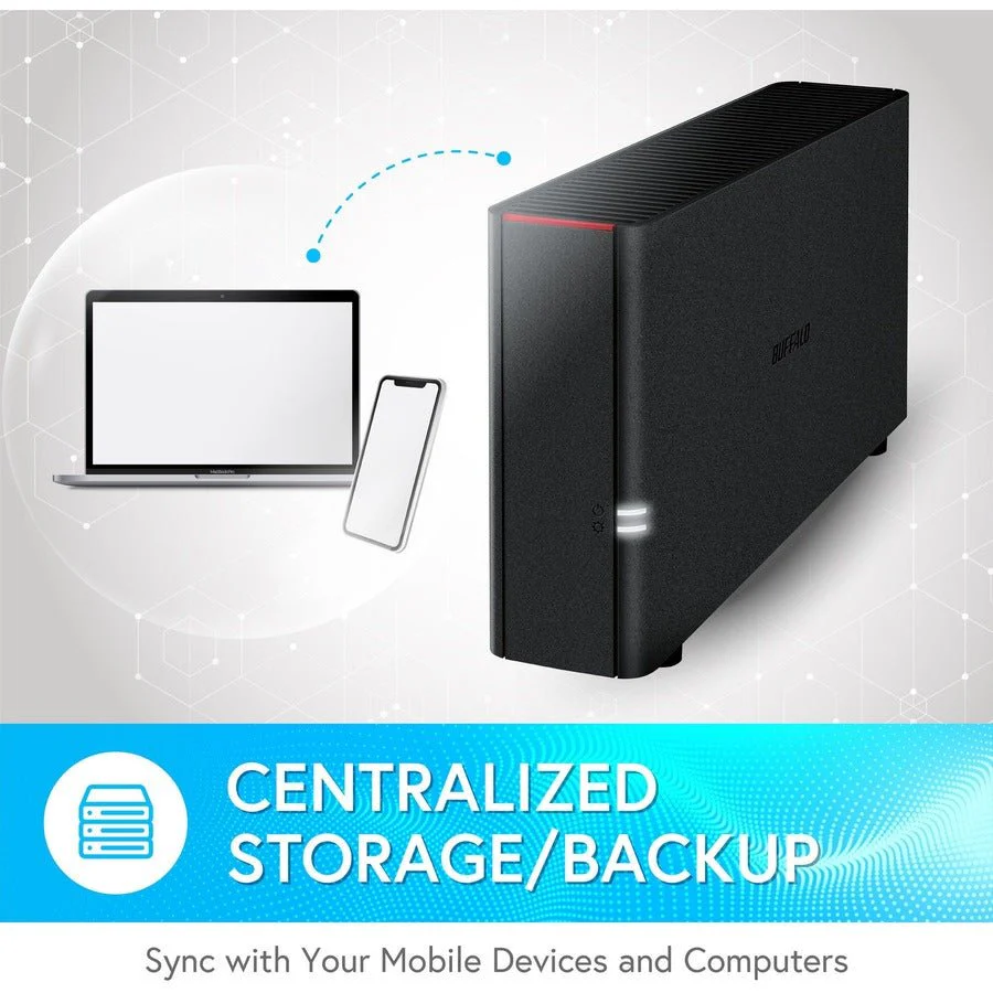 Buffalo LS210D0401 LinkStation 210 4TB Single Drive Bay Personal Cloud Storage - Image 3