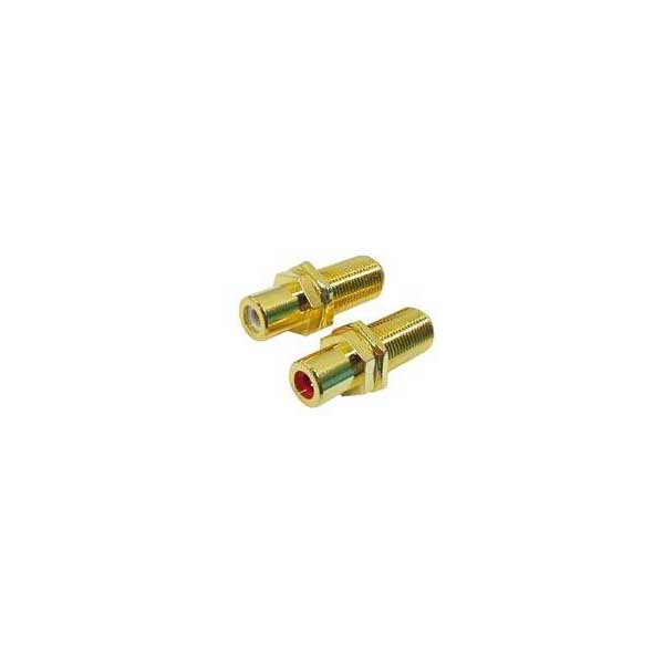 Bulkhead RCA Female to "F" Female