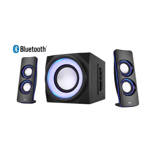 Cyber Acoustics CA-3712BT Bluetooth Curve 2.1 Speaker System with LED Lighting Effects - Image 3