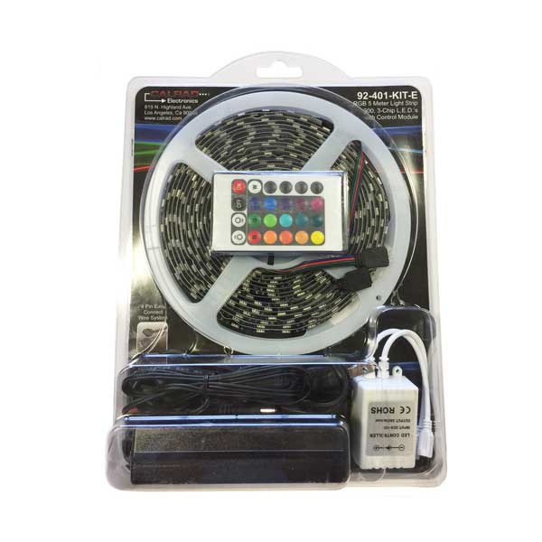 Calrad 5 Meter RGB 300 LED Light Strip Kit
