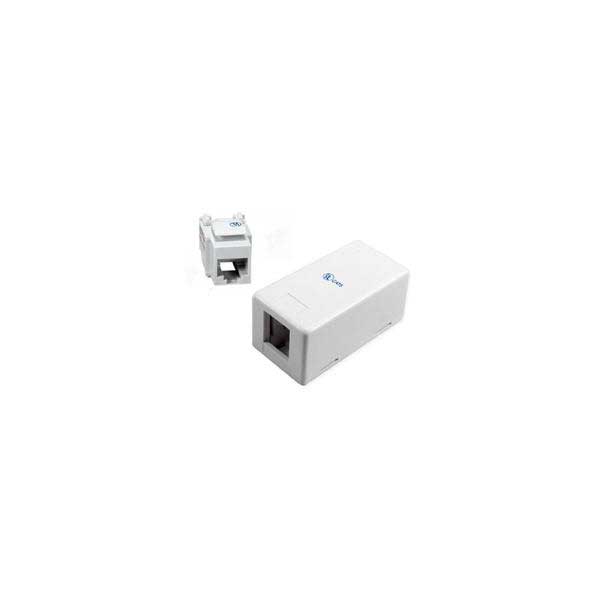 Cat 5 Surface Mount Box w/ 1 RJ-45 Insert - 8P8C