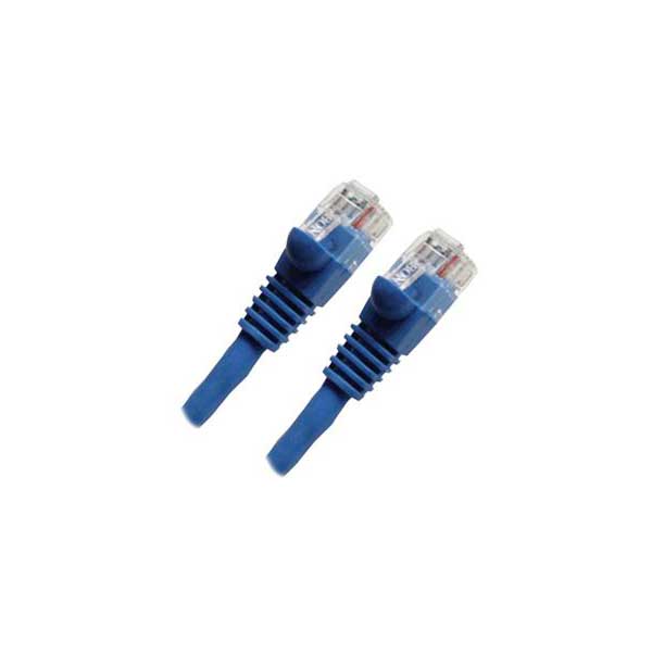 Cat6 Network Patch Cable with Boots, Blue, 150FT