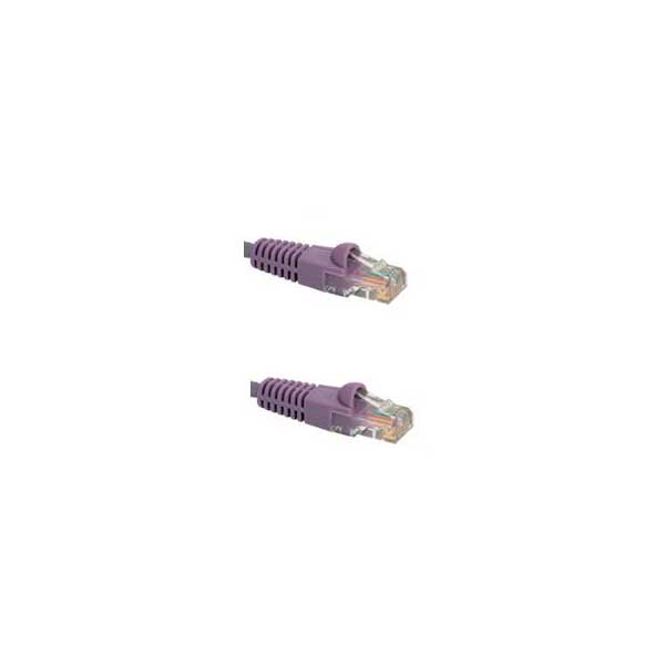 Cat6 Network Patch Cable with Boots, Purple, 50FT