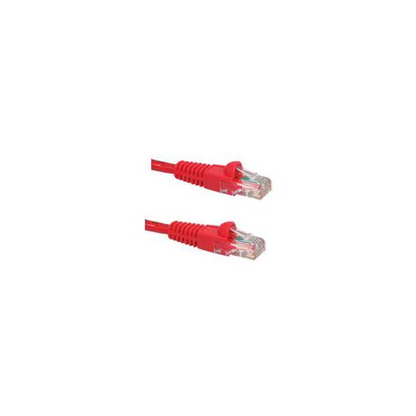 Cat6 Network Patch Cable with Boots, Red, 50FT