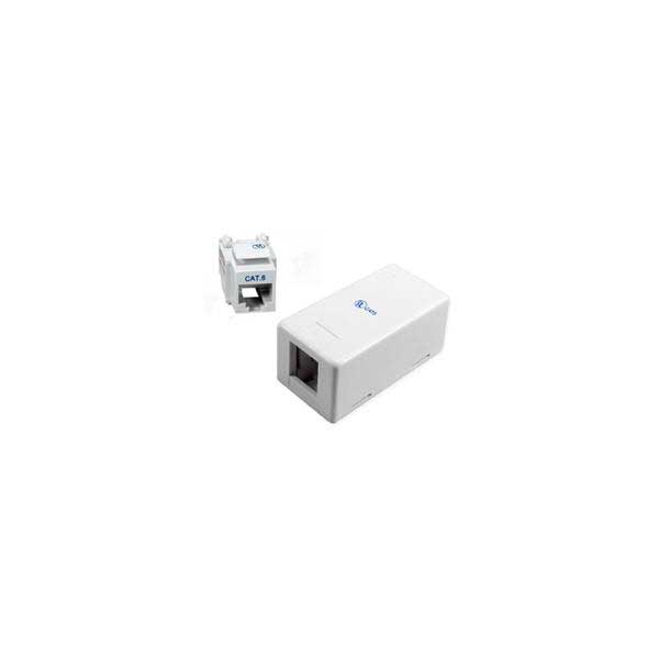 Cat 6 Surface Mount Box w/ 1 RJ45 Insert