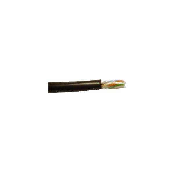 Black Cat5e Gel Filled, Direct Burial Cable, 24AWG, 4-Pair, 350MHz Cable, 1000FT Spool