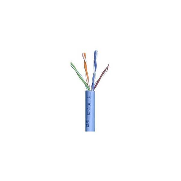 Blue Cat6 Shielded Cable, 23AWG, 4-Pair, 550MHz, PVC, Sold By The Foot