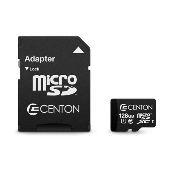 Centon S1-MSDXU1-128G 128GB MicroSDXC UHS-I Flash Memory Card with Adapter