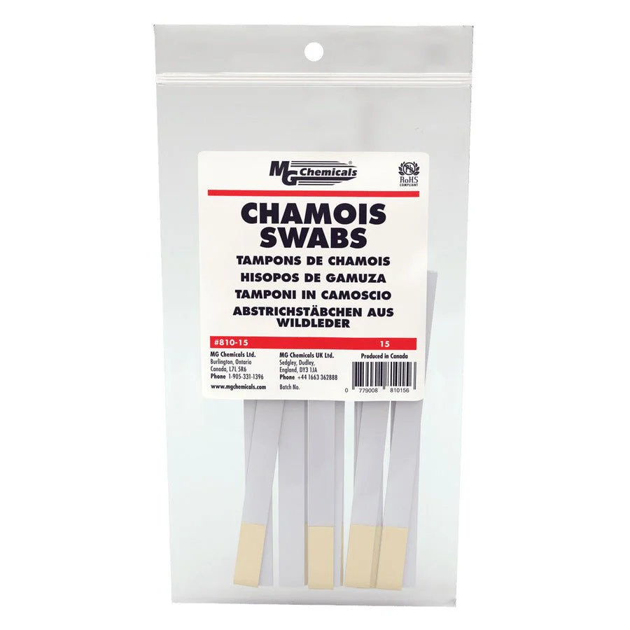 MG Chemicals 810-15 Chamois Swabs, 15 Pack - Image 2