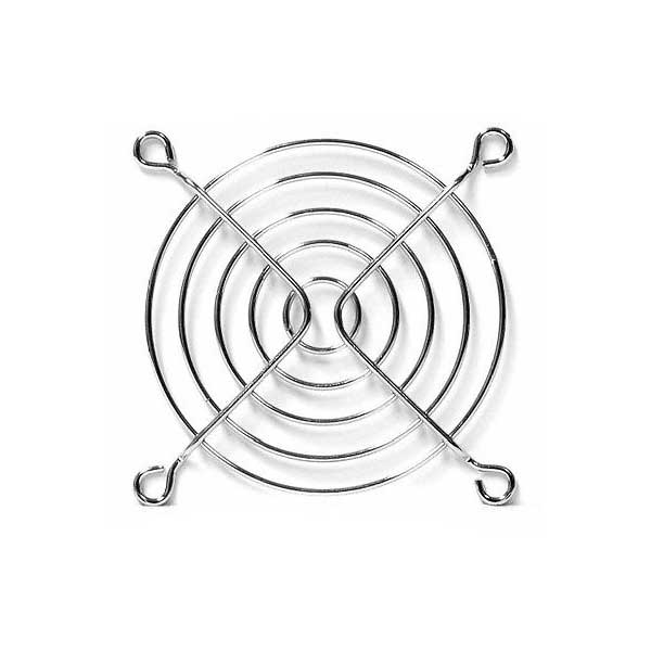 Chrome Metal Fan Guard for 80mm Fans