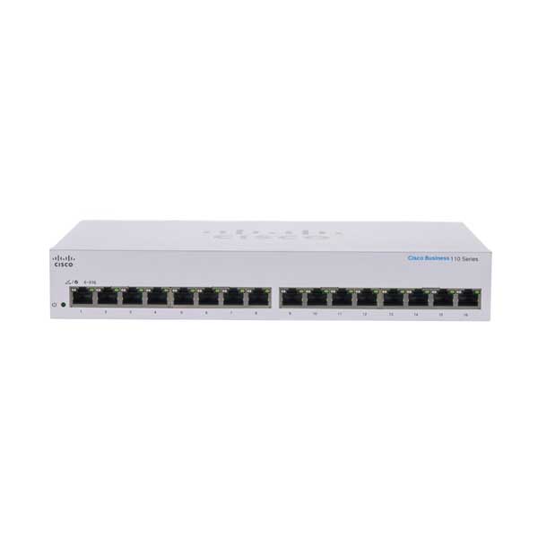 Cisco CBS110-16T-NA 16-Port Business 110 Series Unmanaged Desktop Switch