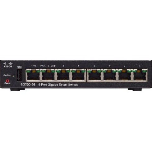Cisco SG250-08-K9-NA SG250-08 8-Port Gigabit Switch - Image 2