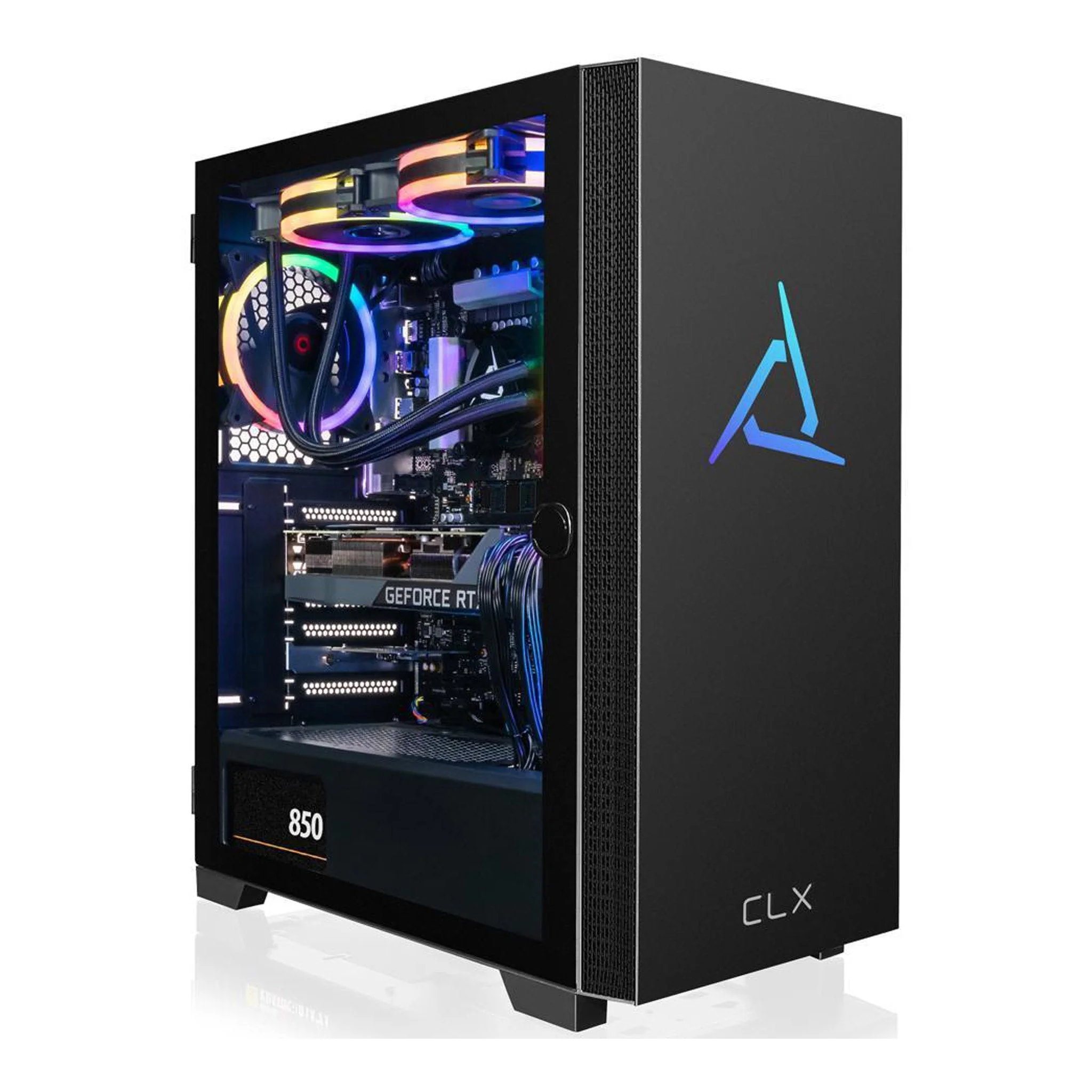 CLX SET TGMSETRTU2C02WM Liquid Cooled Core i7-13700KF Gaming Desktop with GeForce RTX 4070 Ti and 32GB DDR5