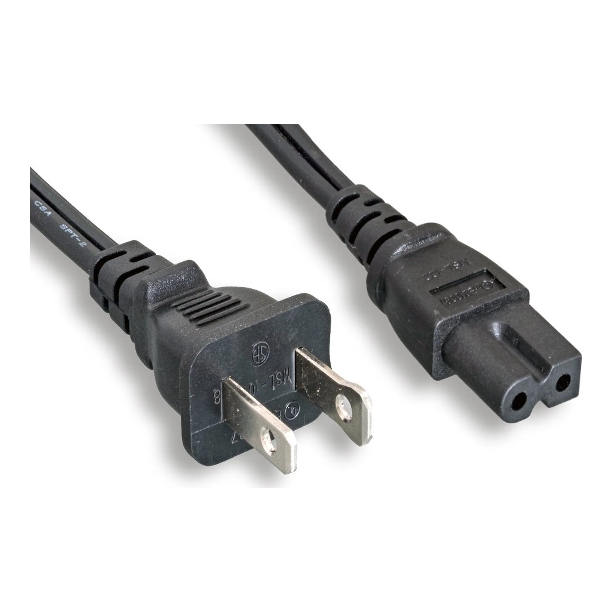 Comtop 10W1-13206-PO 6ft 18AWG Black NEMA 1-15P To C7 Polarized Notebook Power Cord