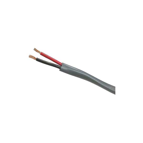 Condumex 656018 16AWG, 2 Conductor, Stranded Copper, PVC Jacket Cable, Grey, Sold by the foot