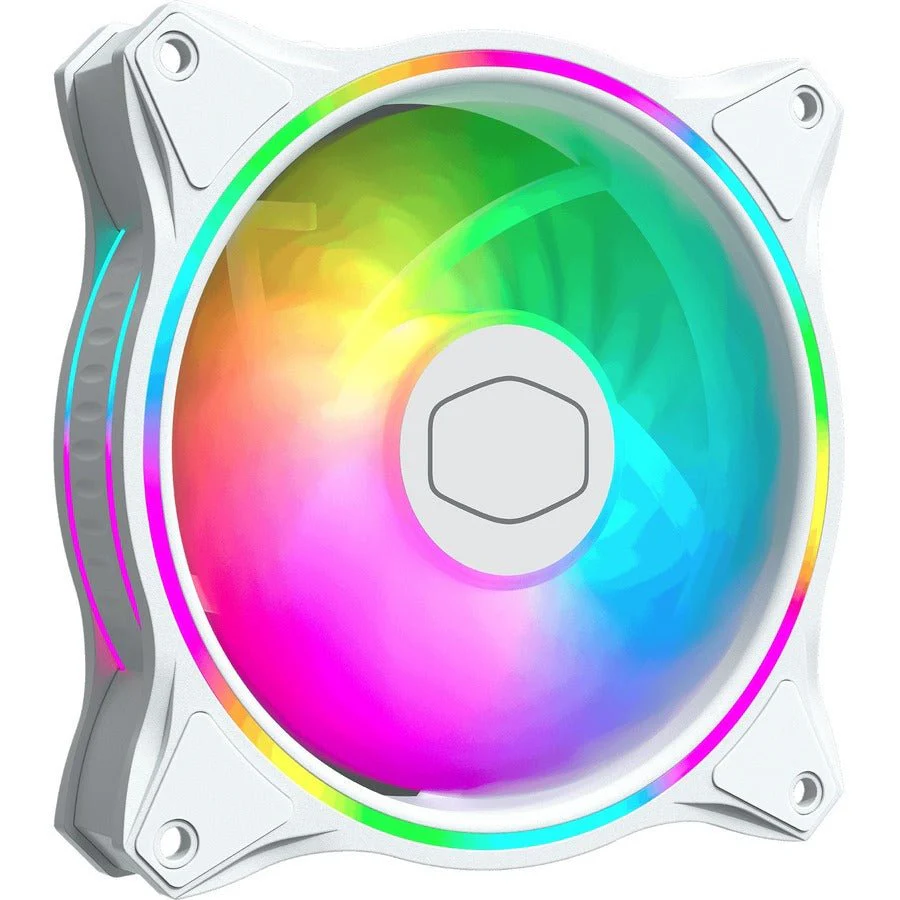 Cooler Master MFL-B2DW-18NPA-R1 MasterFan MF120 Halo White 120mm Fan with Dual Loop Addressable Gen 2 RGB Lighting - Image 2