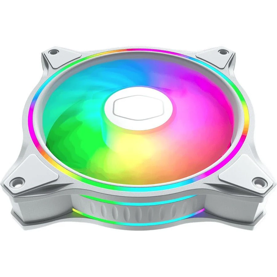 Cooler Master MFL-B2DW-18NPA-R1 MasterFan MF120 Halo White 120mm Fan with Dual Loop Addressable Gen 2 RGB Lighting - Image 3