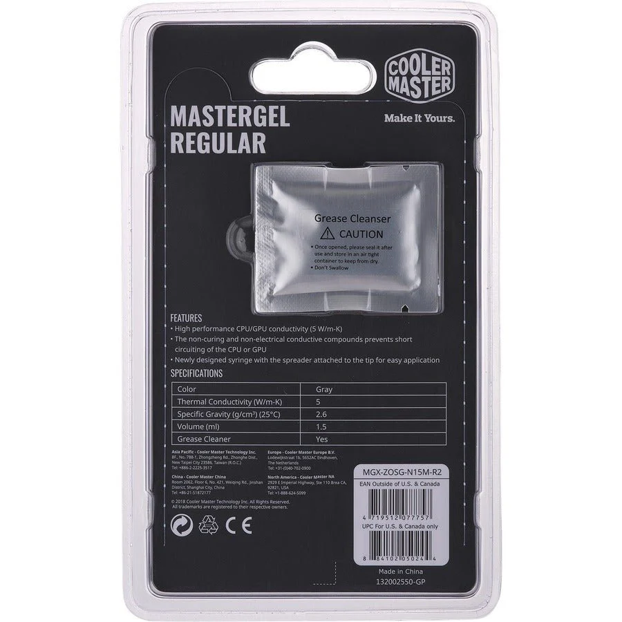 Cooler Master MGX-ZOSG-N15M-R2 1.5ml MasterGel High Performance Thermal Grease - Image 5