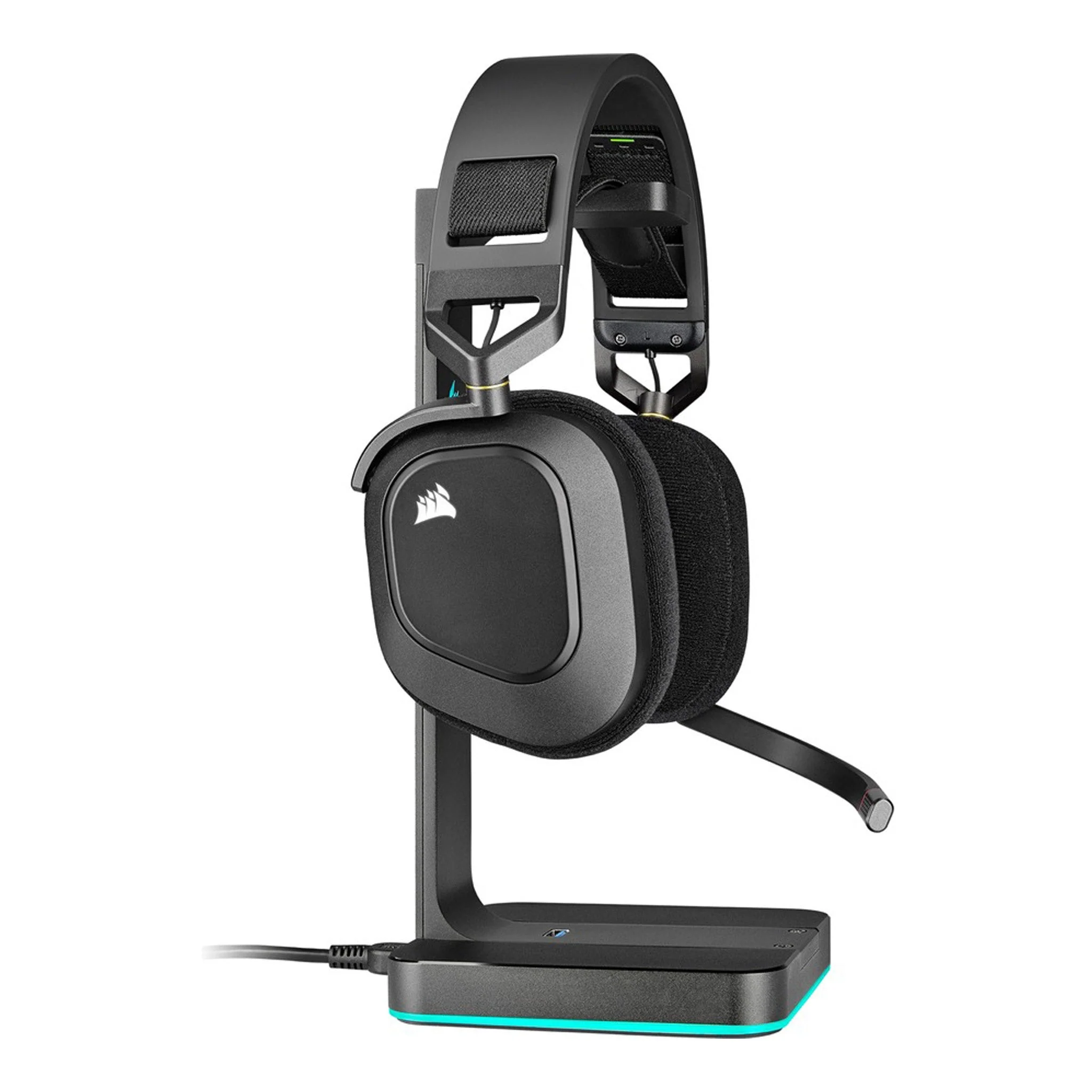 Corsair CA-9011235-NA HS80 RGB Wireless Premium Gaming Headset with Spatial Audio - Carbon Black - Image 2