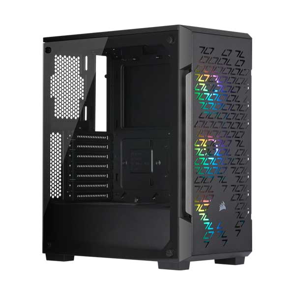 CORSAIR CC-9011173-WW iCUE 220T RGB Airflow Tempered Glass ATX Mid-Tower Smart Case