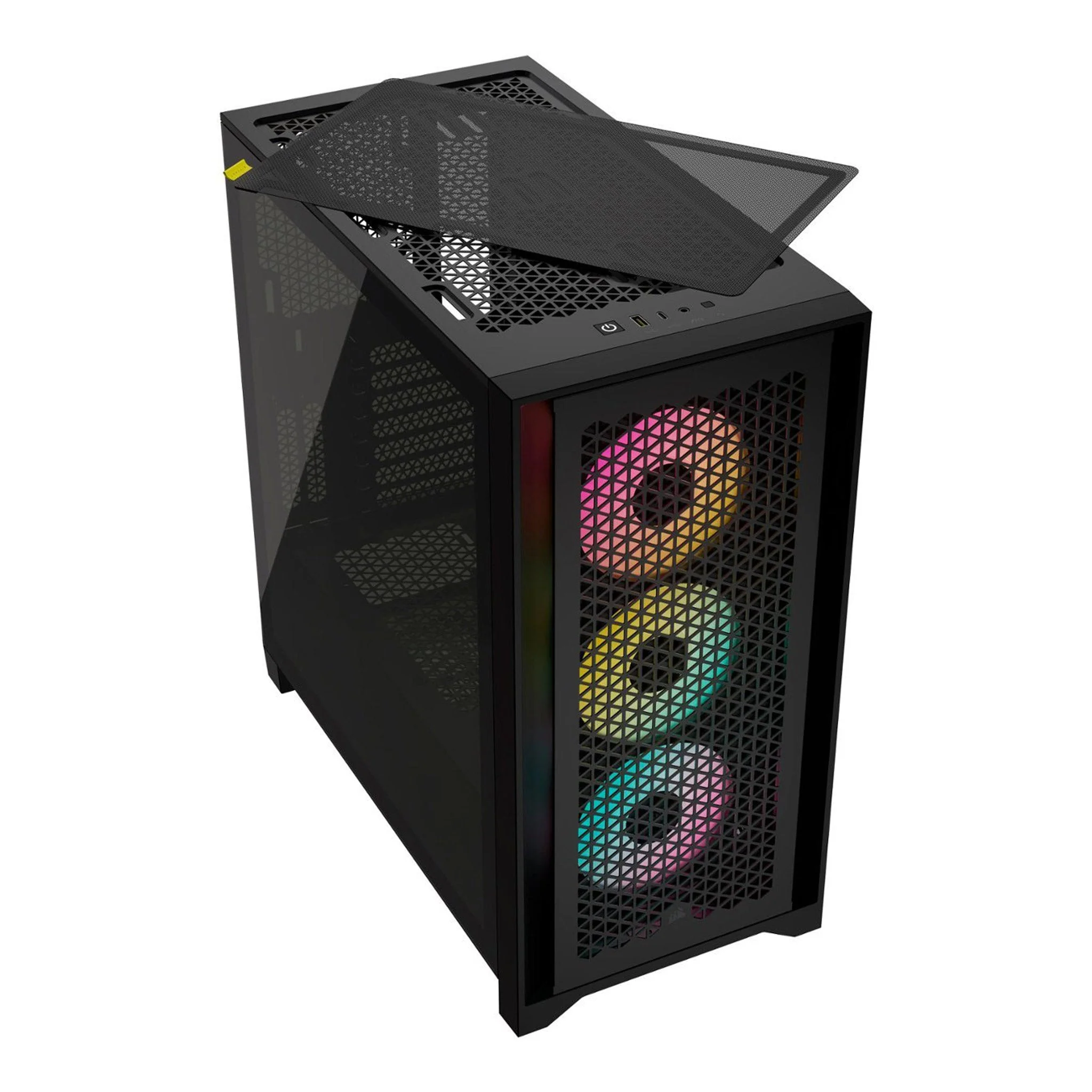Corsair CC-9011240-WW iCUE 4000D RGB AIRFLOW Mid-Tower ATX Case - Black - Image 2
