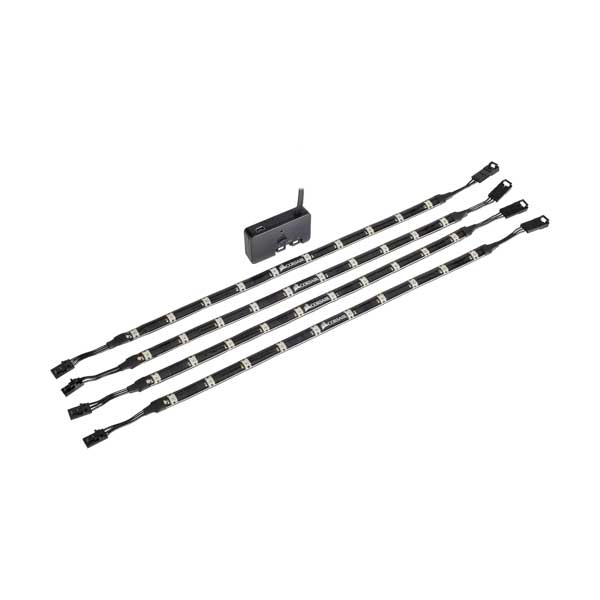 CORSAIR CL-9011109-WW iCUE Lighting Node PRO Dual-Channel RGB Lighting Controller with Four RGB LED Light Strips - Image 4