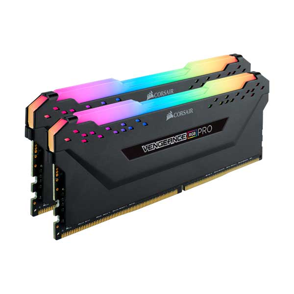 CORSAIR CMW16GX4M2C3200C16 16GB (2 x 8GB) Vengeance RGB Pro DDR4 DRAM 3200MHz C16 Memory Kit