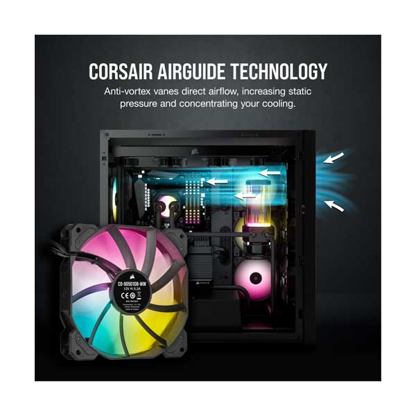 CORSAIR CO-9050108-WW 120mm iCUE SP120 RGB ELITE Performance PWM Fan - Single Pack - Image 5