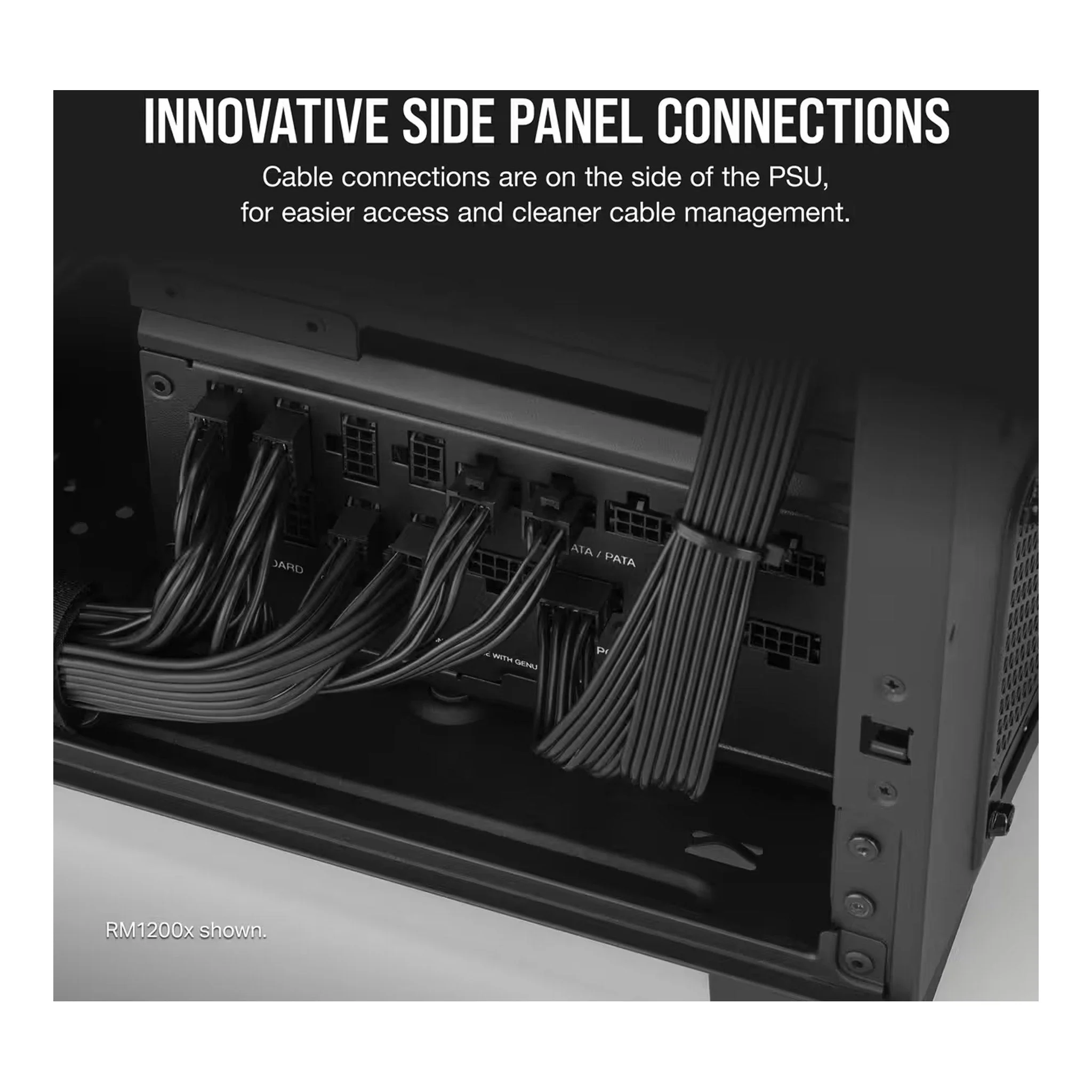 Corsair CP-9020253-NA 1000W 80 PLUS Gold Fully Modular RM1000x SHIFT ATX 3.0 Power Supply - Image 5
