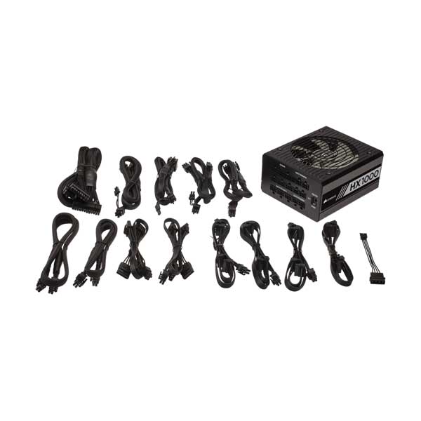 Corsair HX1000i 1000 Watt ATX Power Supply -Platinum Rated - Black - Image 4