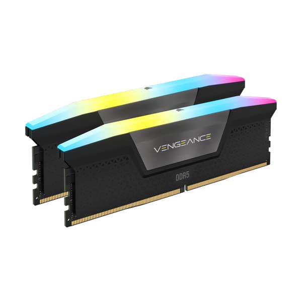 CORSAIR VENGEANCE RGB 32GB (2x16GB) DDR5 6000MHz CL38 AMD EXPO RAM | Gray | CMH32GX5M2B6Z38