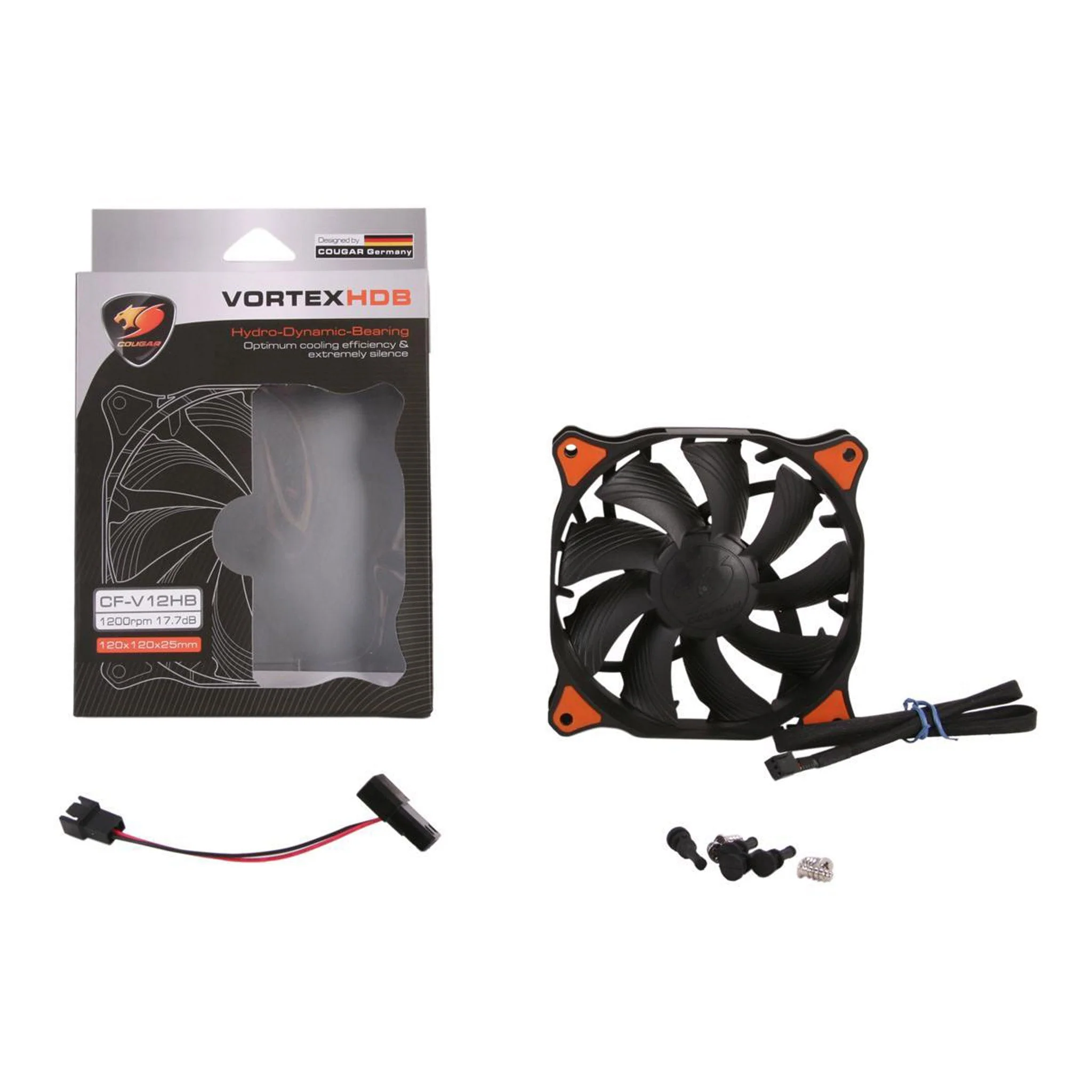 COUGAR CFV12HB 120mm Black Hydro Dynamic Bearing Case Fan - Image 5