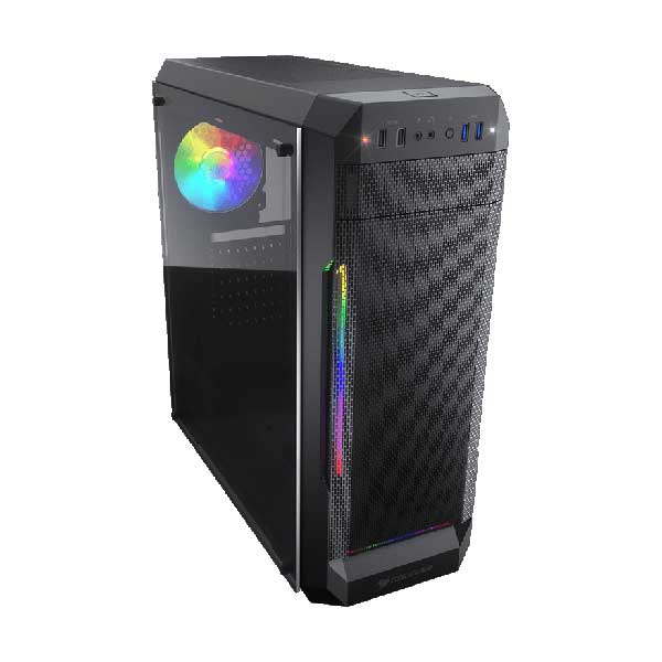 COUGAR CGR-5NC2B-MESH-G MX331 Mesh-G ARGB ATX Mid-Tower Case with Tempered Glass Side Panel - Image 2