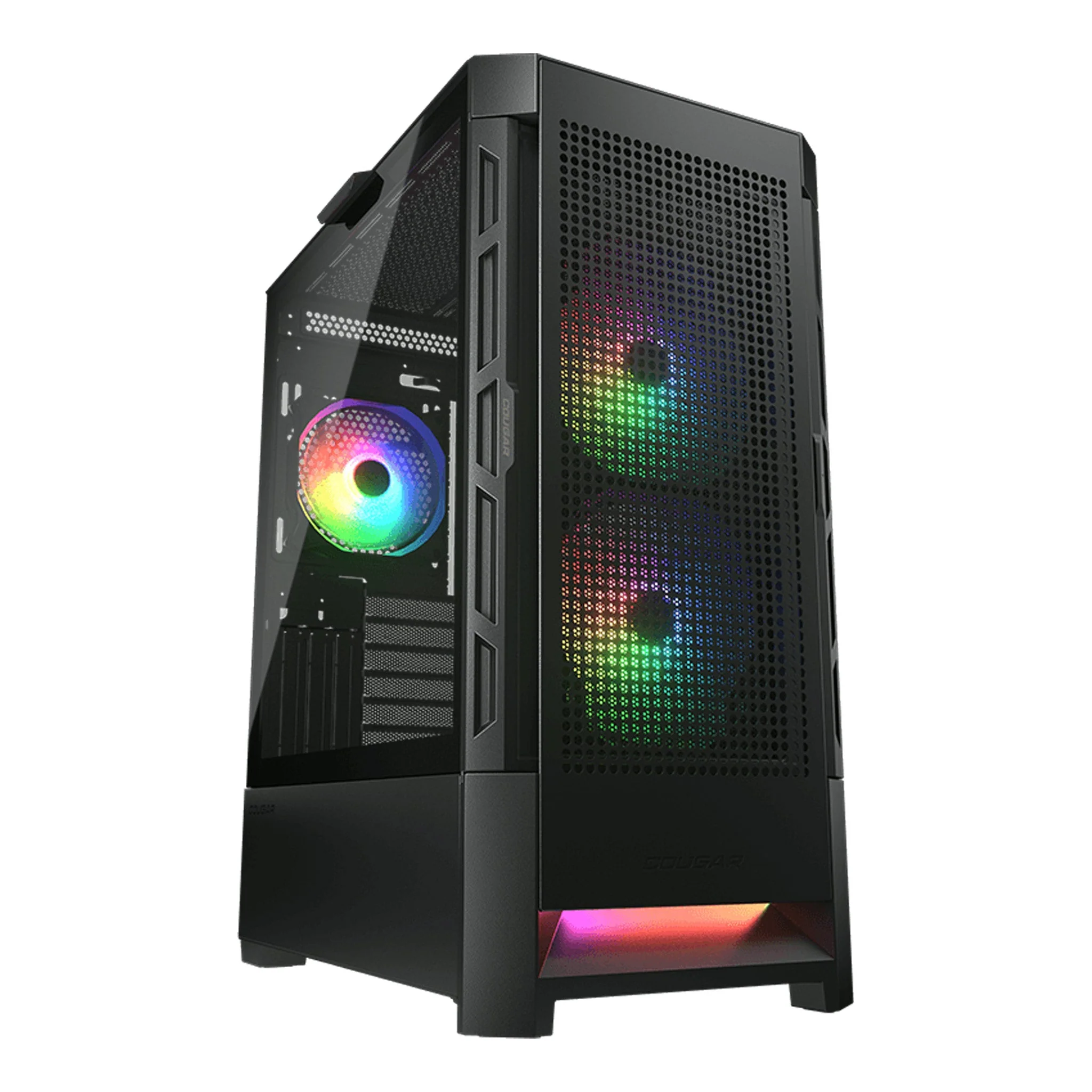COUGAR DUOFACE RGB E-ATX Black Mid-Tower Gaming Case - Image 2