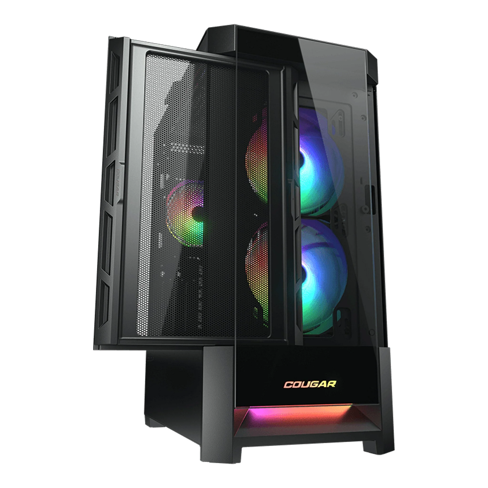 COUGAR DUOFACE RGB E-ATX Black Mid-Tower Gaming Case - Image 3
