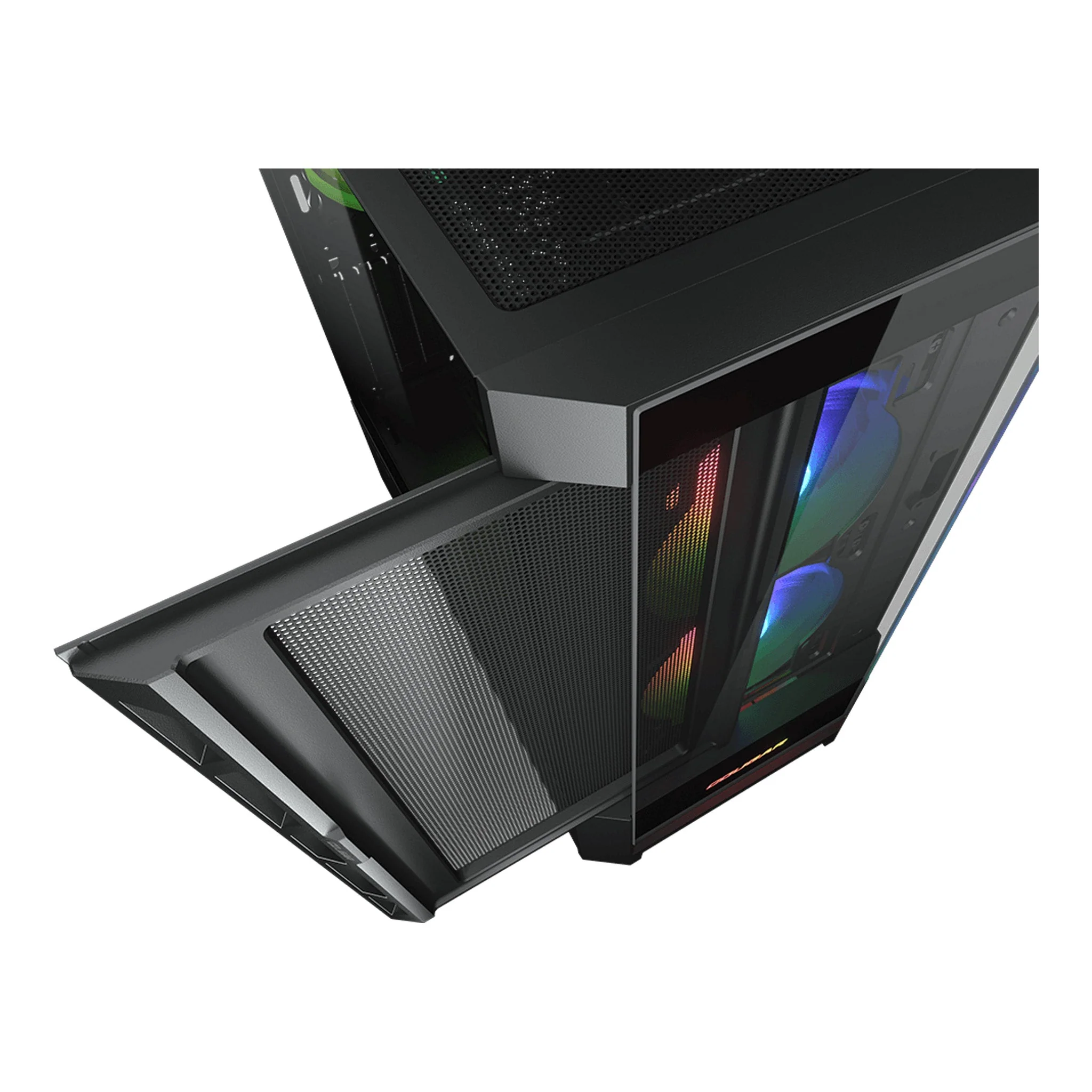 COUGAR DUOFACE RGB E-ATX Black Mid-Tower Gaming Case - Image 4