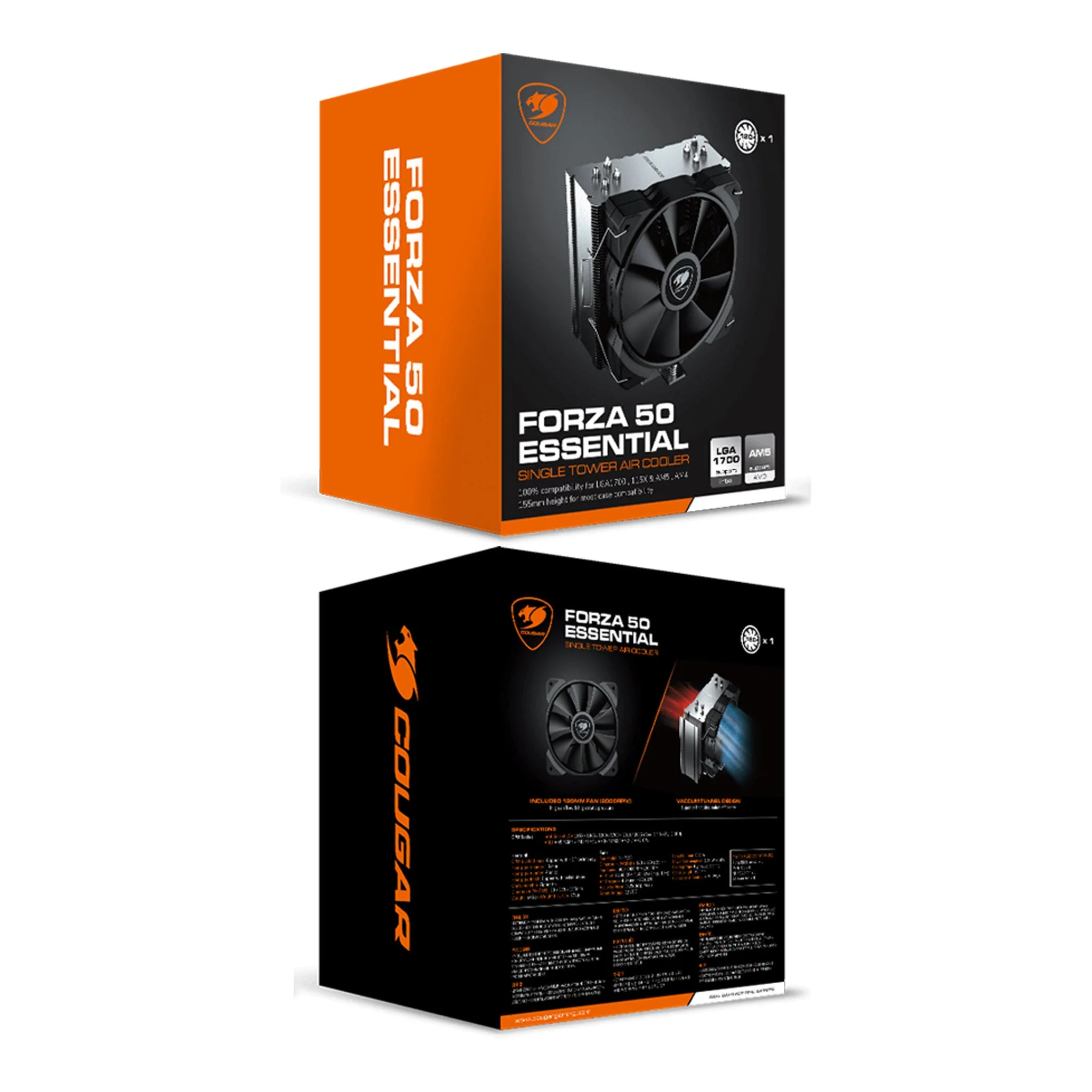 Cougar FORZA ESSENTIAL 50 Single Tower Air CPU Cooler - Image 6